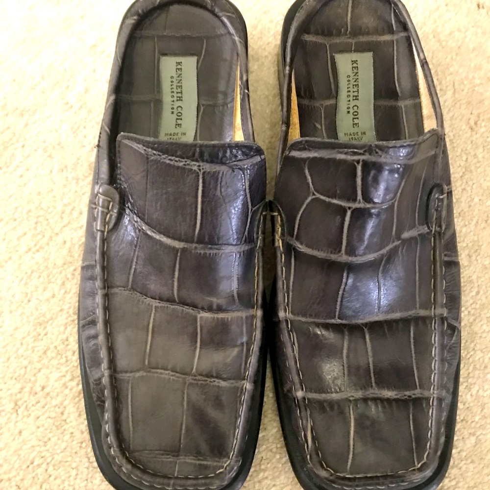 Men’s Kenneth Cole Croc Embossed Leather Slip on loafer